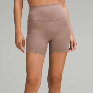lululemon athletica Align High-Rise Shorts 6” inseam- Taupetastic